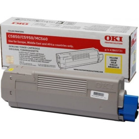Oki 43865721 Yellow — Cartus de toner