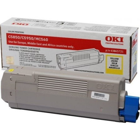 Oki 43865721 Yellow — Cartus de toner