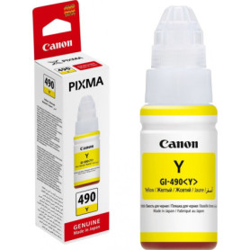 Flacon cerneala Canon GI-490Y Yellow (0666C001, GI490Y)