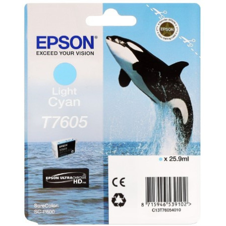 Epson T7605 Light Cyan (C13T760540) — Cartus de cerneala