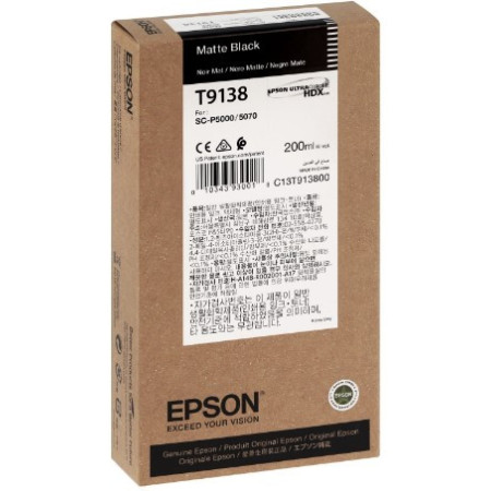 Epson T9138 Matte Black (C13T91380N) — Cartus de cerneala