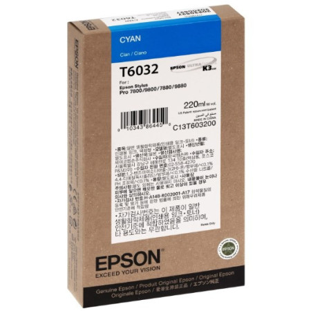 Epson T6032 Cyan (C13T603200) — Cartus de cerneala