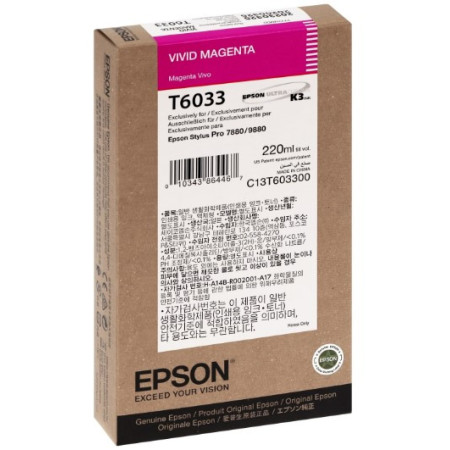 Epson T6033 Vivid Magenta (C13T603300) — Cartus de cerneala