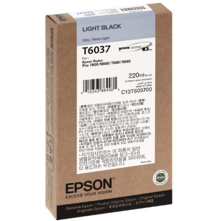 Epson T6037 Light Black (C13T603700) — Cartus de cerneala