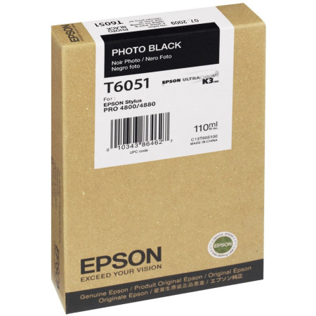 Epson T6051 Photo Black (C13T605100) — Cartus de cerneala