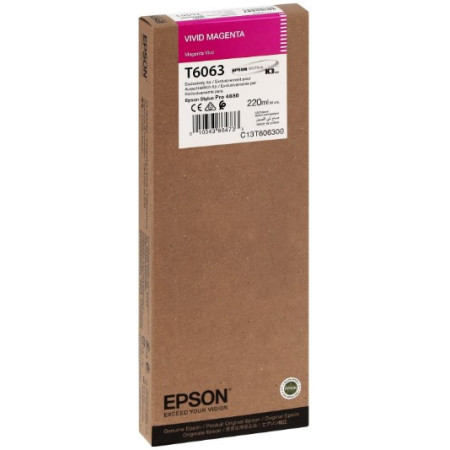 Epson T6063 Vivid Magenta (C13T606300) — Cartus de cerneala