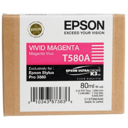 Epson T580A Vivid Magenta (C13T580A00) — Cartus de cerneala