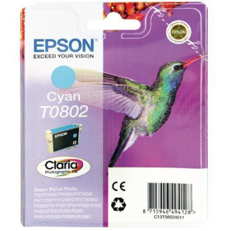 Epson T0802 Cyan (C13T08024011) — Cartus de cerneala