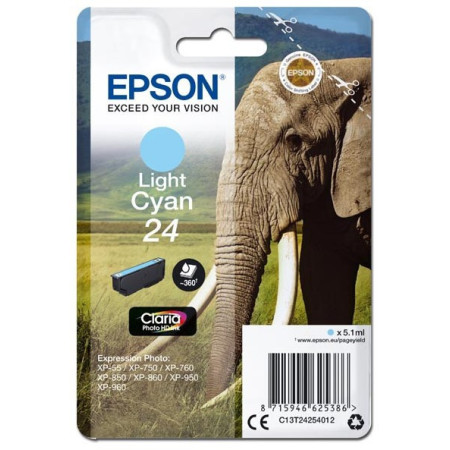 Epson 24 Light Cyan (C13T24254012) — Cartus de cerneala