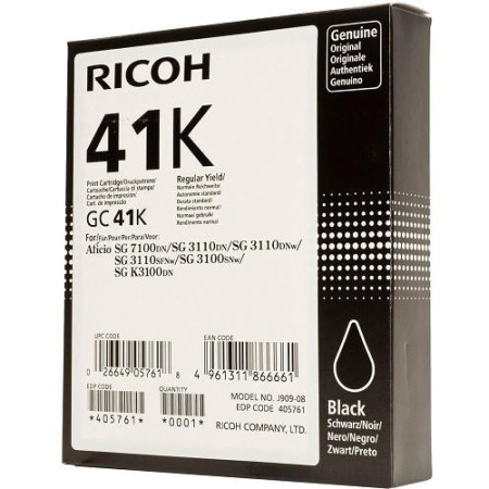 Ricoh GC 41K Black (405761, GC-41K) — Cartus de gel