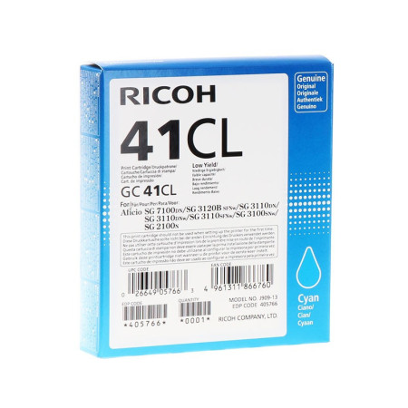 Ricoh GC 41CL Cyan (405766, GC-41CL) — Cartus de gel