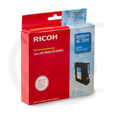 Ricoh GC 21CHY Cyan (405537, GC-21CHY) — Cartus de gel