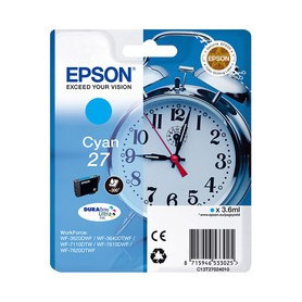 Cartus de cerneala original Epson 27 Cyan (C13T27024010)