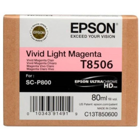 Cartus de cerneala original Epson T580B Vivid Light Magenta (C13T580B00)