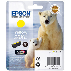 Cartus de cerneala original Epson 26XL Yellow (C13T26344010)